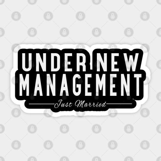 Under New Management, Just Married Wedding Sticker by TomCage